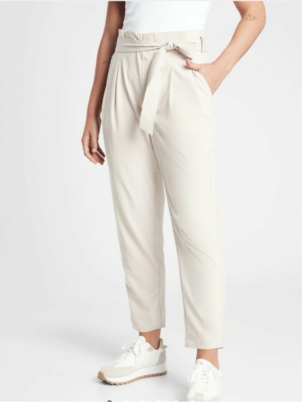 Athleta Skyline Pant II High-Waist Tie-Belt Paperbag